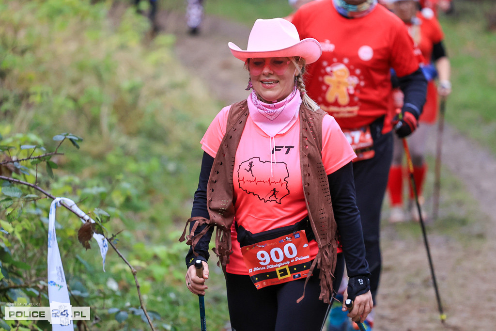 Nordic walking na XIII Biegu Mikołajkowym w Policach