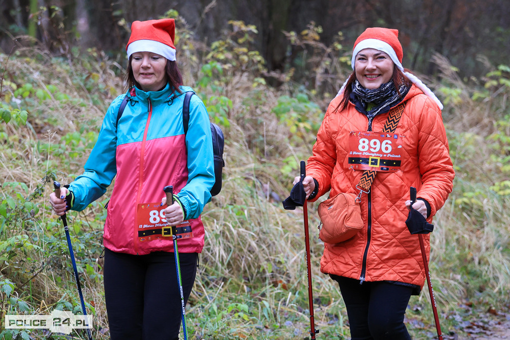 Nordic walking na XIII Biegu Mikołajkowym w Policach