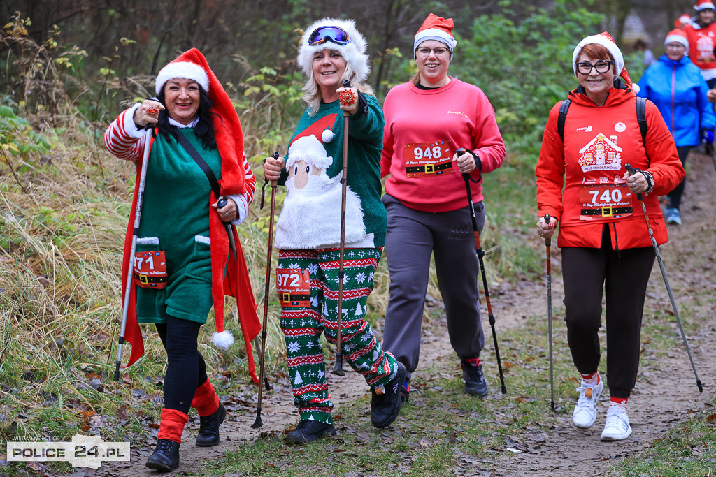 Nordic walking na XIII Biegu Mikołajkowym w Policach