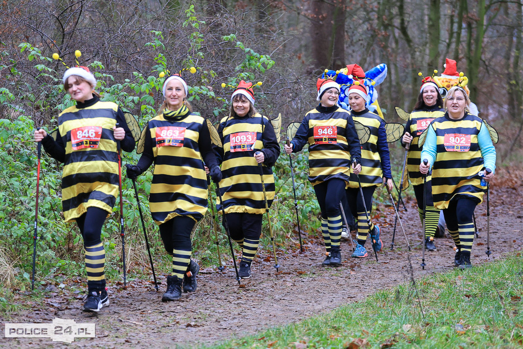 Nordic walking na XIII Biegu Mikołajkowym w Policach