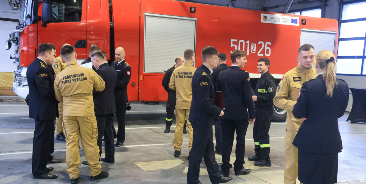 Spotkanie wigilijne u polickich strażaków