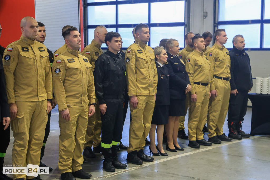 Spotkanie wigilijne u polickich strażaków