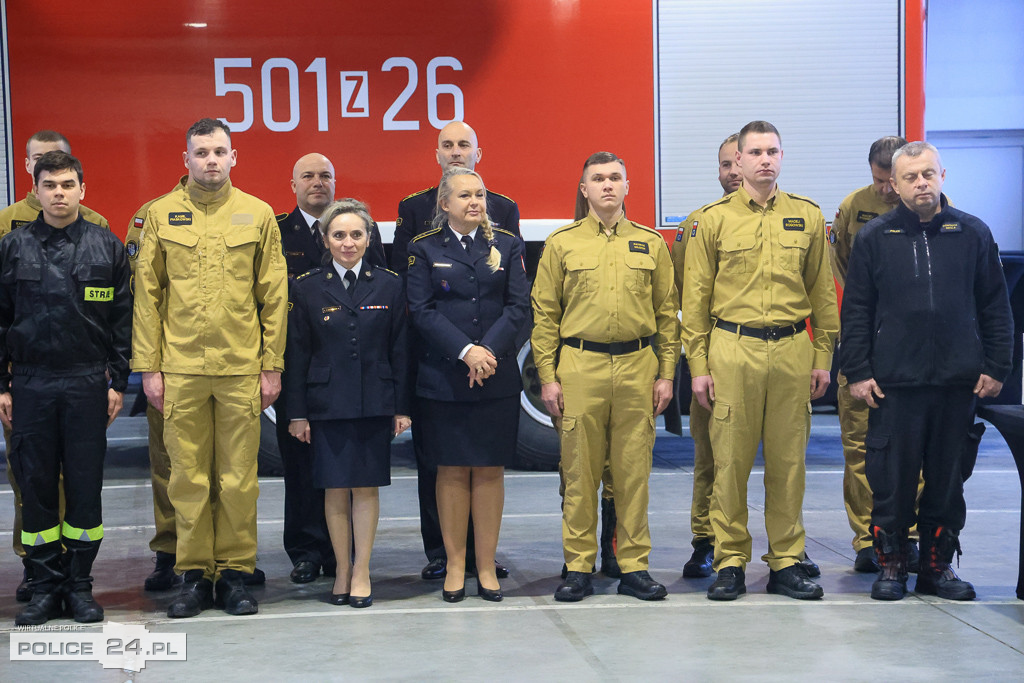 Spotkanie wigilijne u polickich strażaków