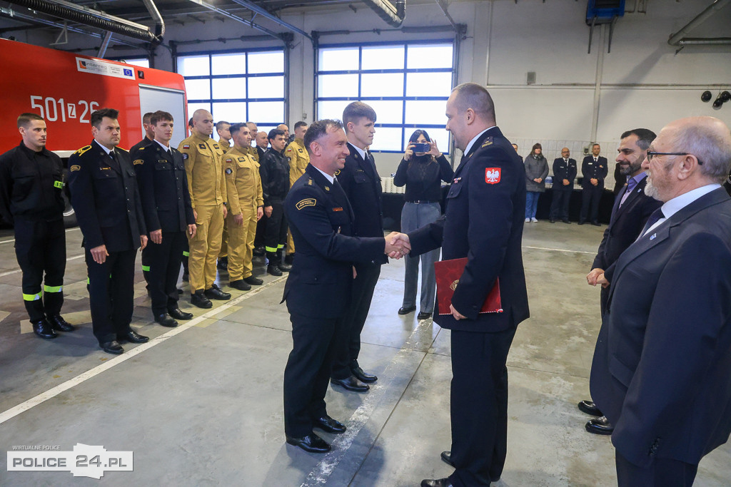 Spotkanie wigilijne u polickich strażaków