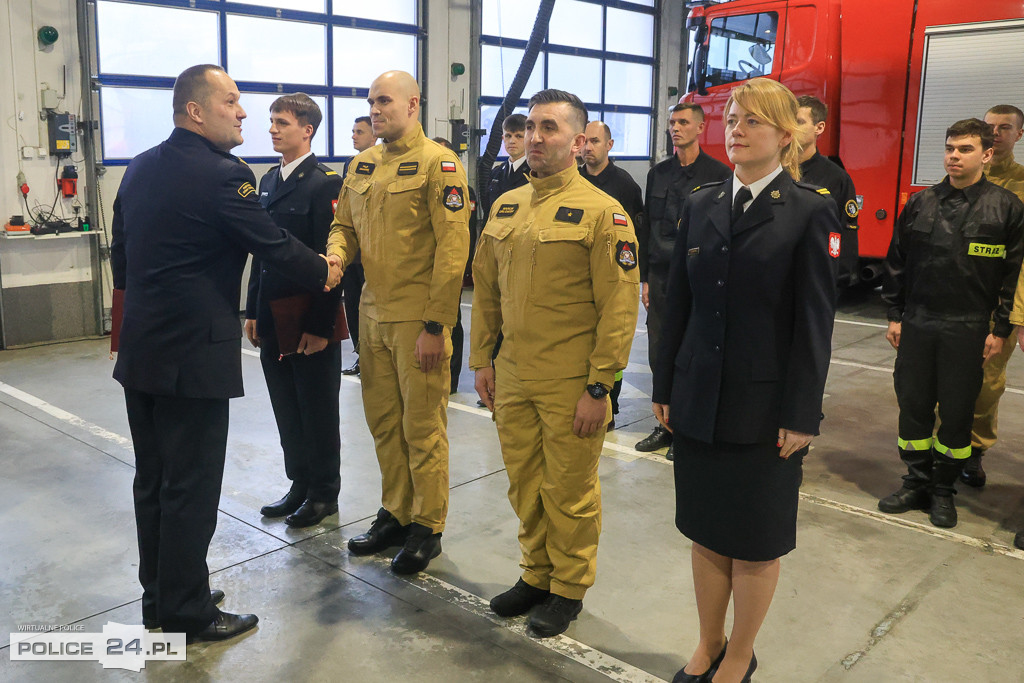 Spotkanie wigilijne u polickich strażaków
