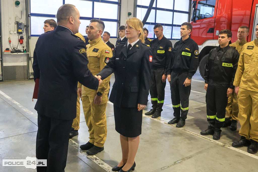 Spotkanie wigilijne u polickich strażaków