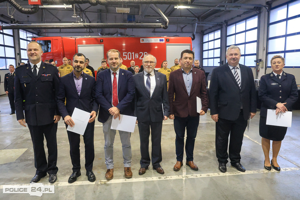 Spotkanie wigilijne u polickich strażaków