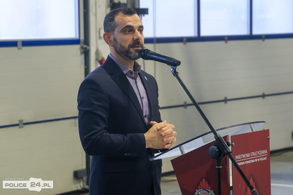 Spotkanie wigilijne u polickich strażaków