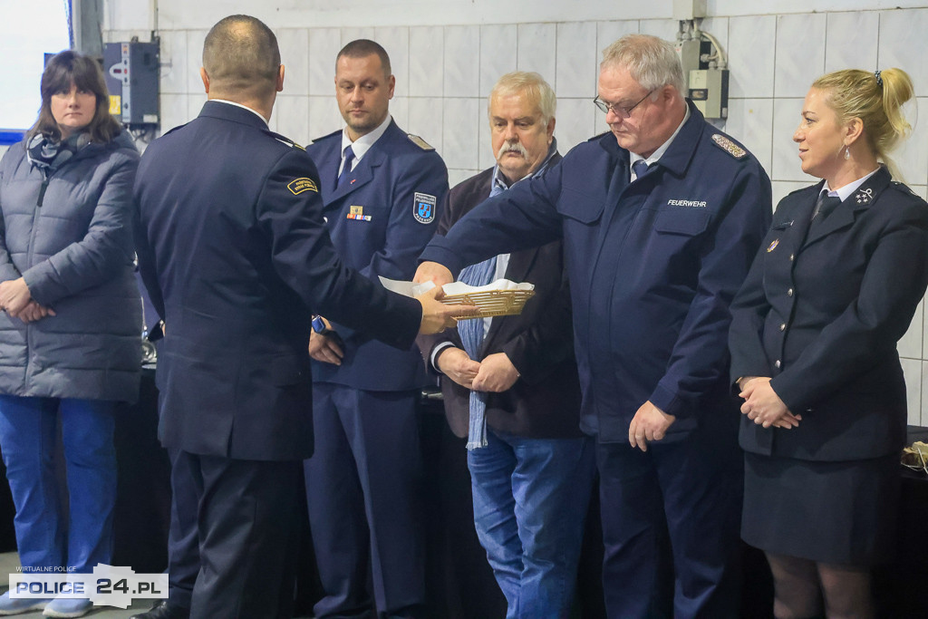 Spotkanie wigilijne u polickich strażaków