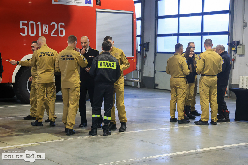 Spotkanie wigilijne u polickich strażaków