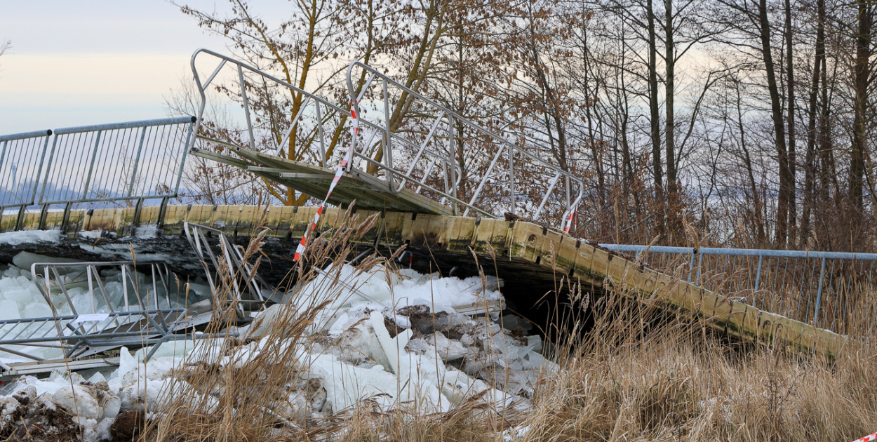 Promenada w Trzebieży poważnie uszkodzona