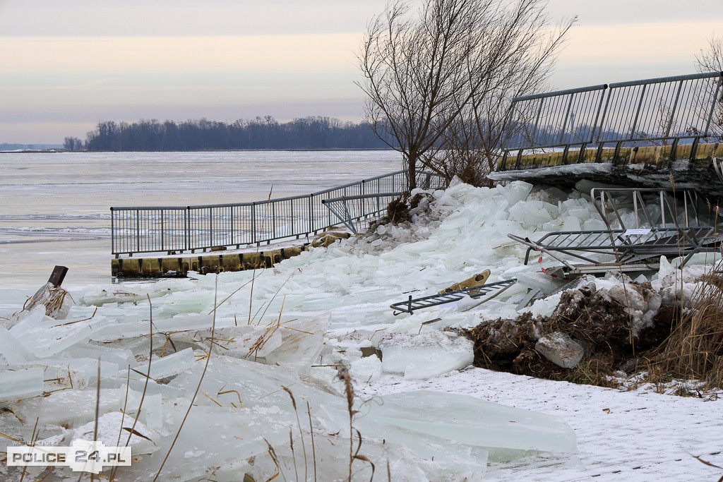 Promenada w Trzebieży poważnie uszkodzona