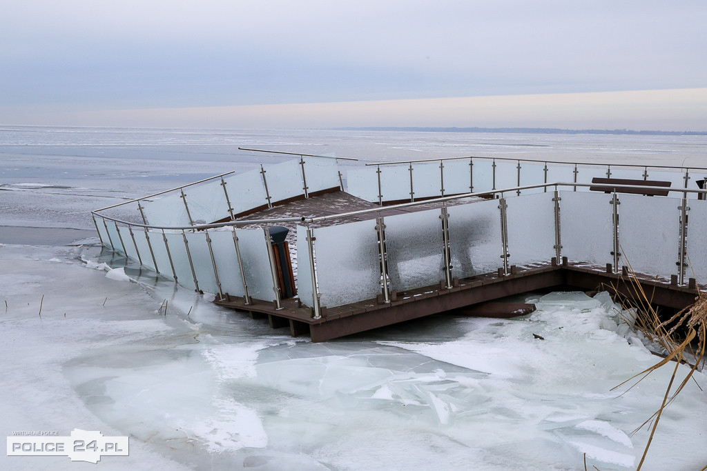 Promenada w Trzebieży poważnie uszkodzona
