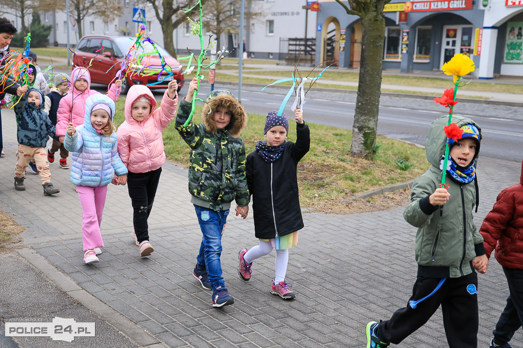 Wiosna! Barwne korowody dzieci przeszły ulicami Police