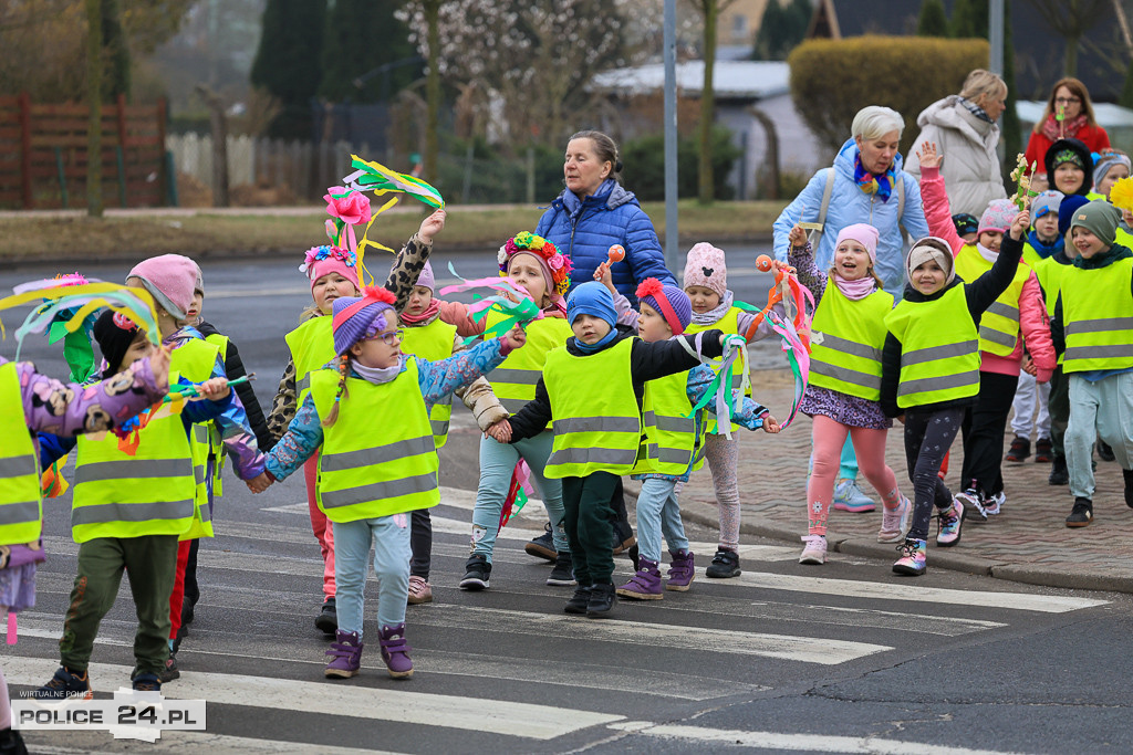 Wiosna! Barwne korowody dzieci przeszły ulicami Police