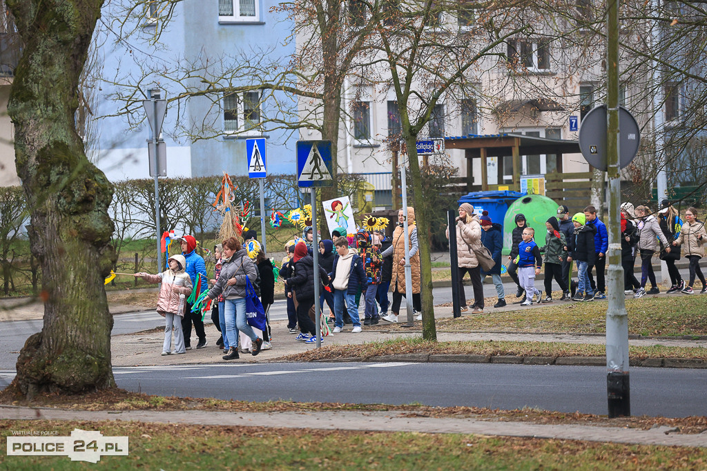 Wiosna! Barwne korowody dzieci przeszły ulicami Police