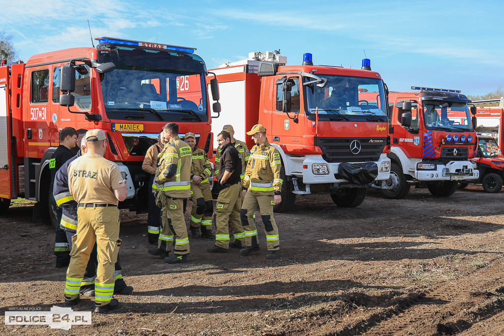 Wielkoobszarowy pożar Puszczy Wkrzańskiej