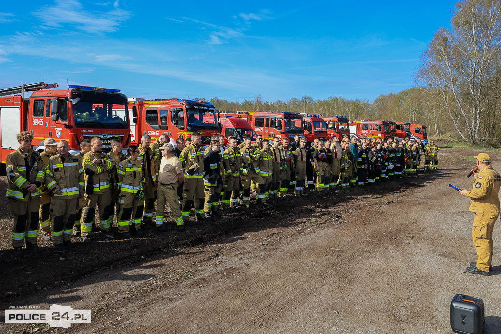 Wielkoobszarowy pożar Puszczy Wkrzańskiej