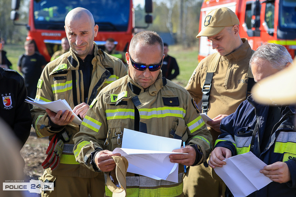 Wielkoobszarowy pożar Puszczy Wkrzańskiej