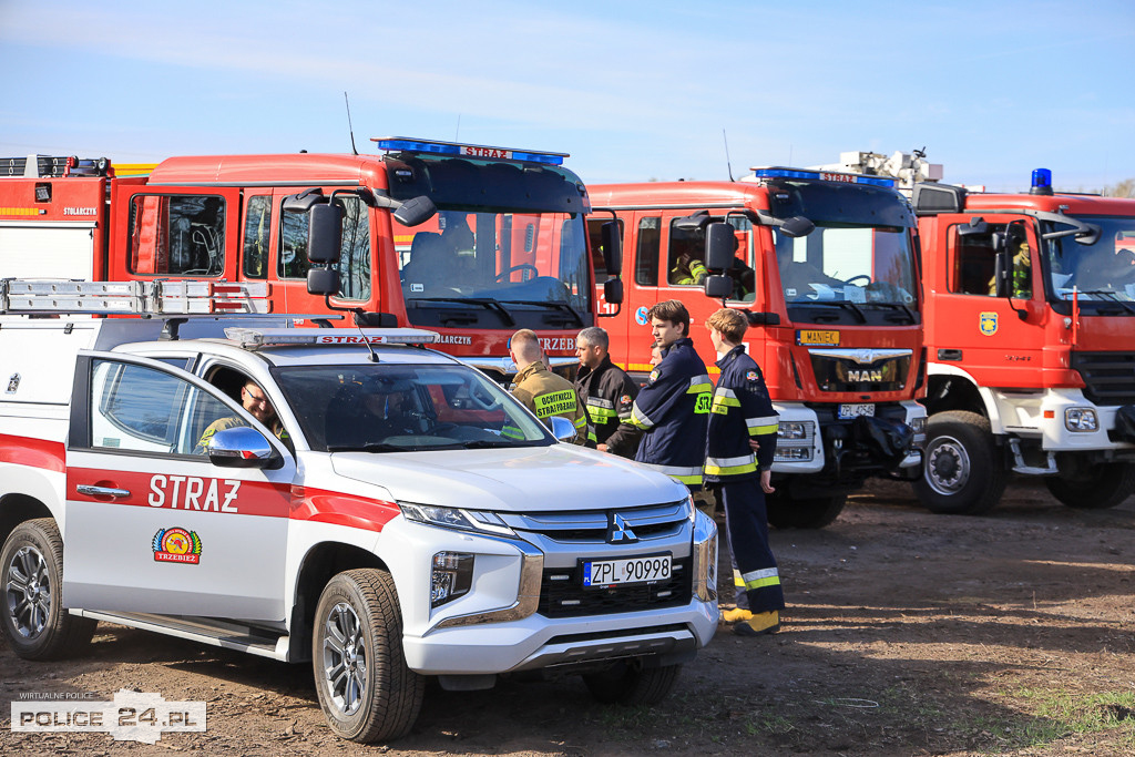 Wielkoobszarowy pożar Puszczy Wkrzańskiej