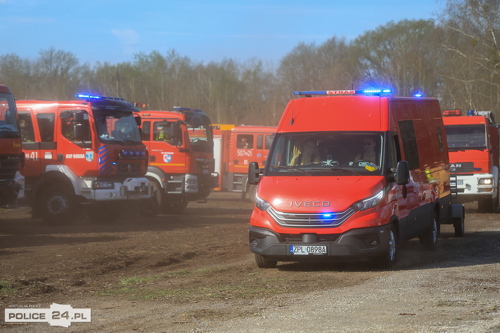 Wielkoobszarowy pożar Puszczy Wkrzańskiej