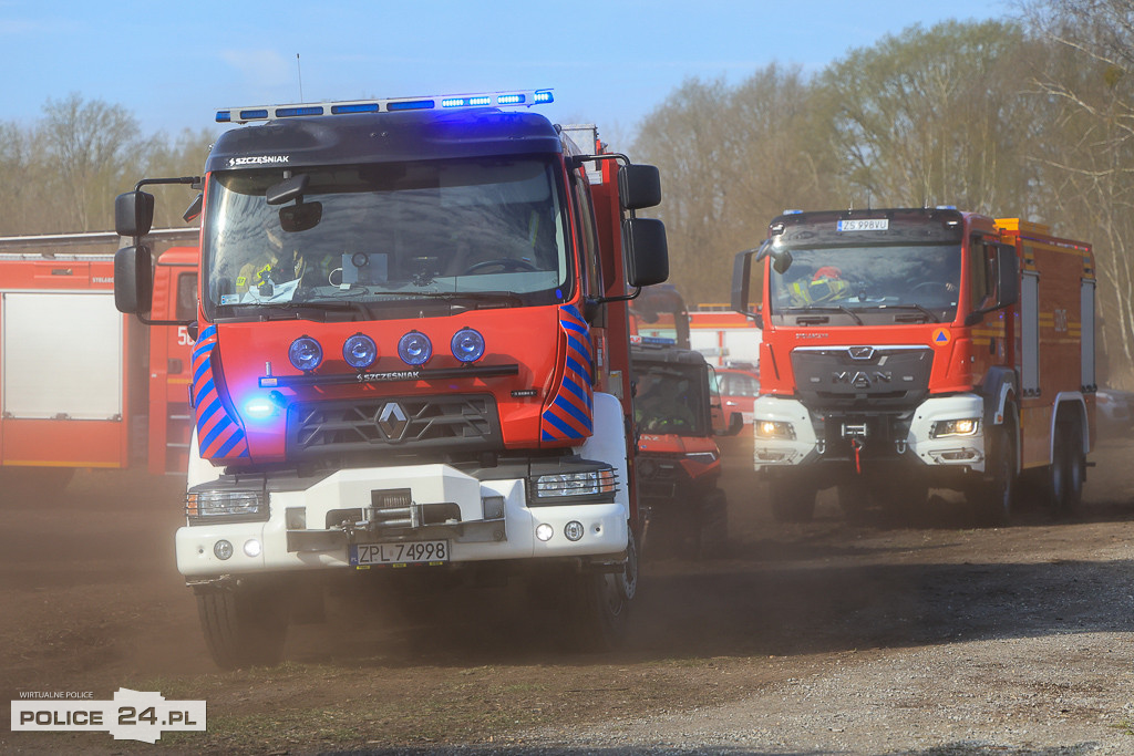 Wielkoobszarowy pożar Puszczy Wkrzańskiej