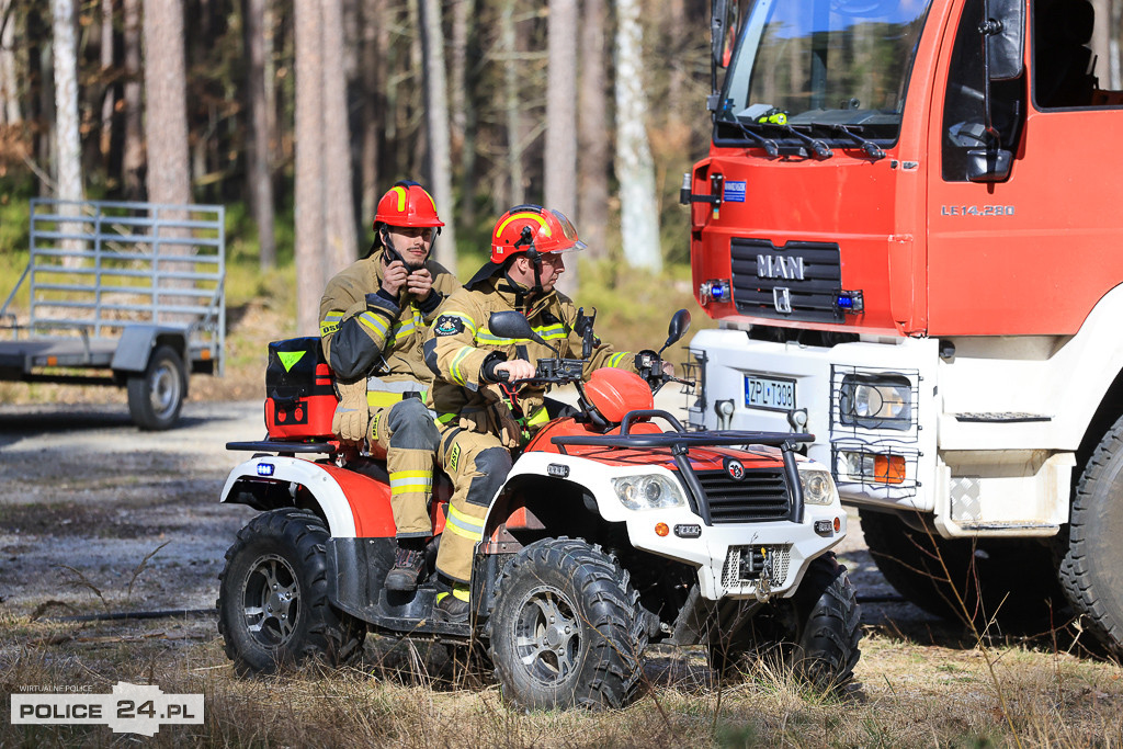 Wielkoobszarowy pożar Puszczy Wkrzańskiej