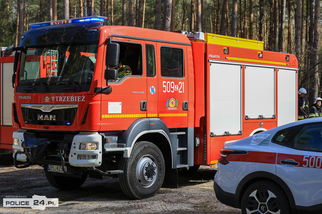 Wielkoobszarowy pożar Puszczy Wkrzańskiej