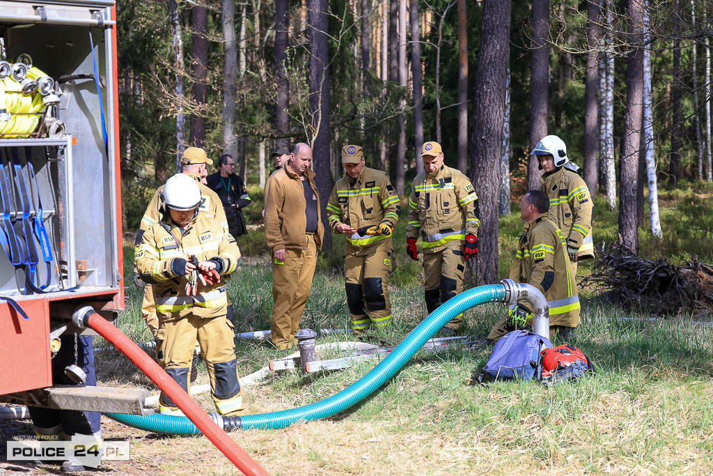 Wielkoobszarowy pożar Puszczy Wkrzańskiej