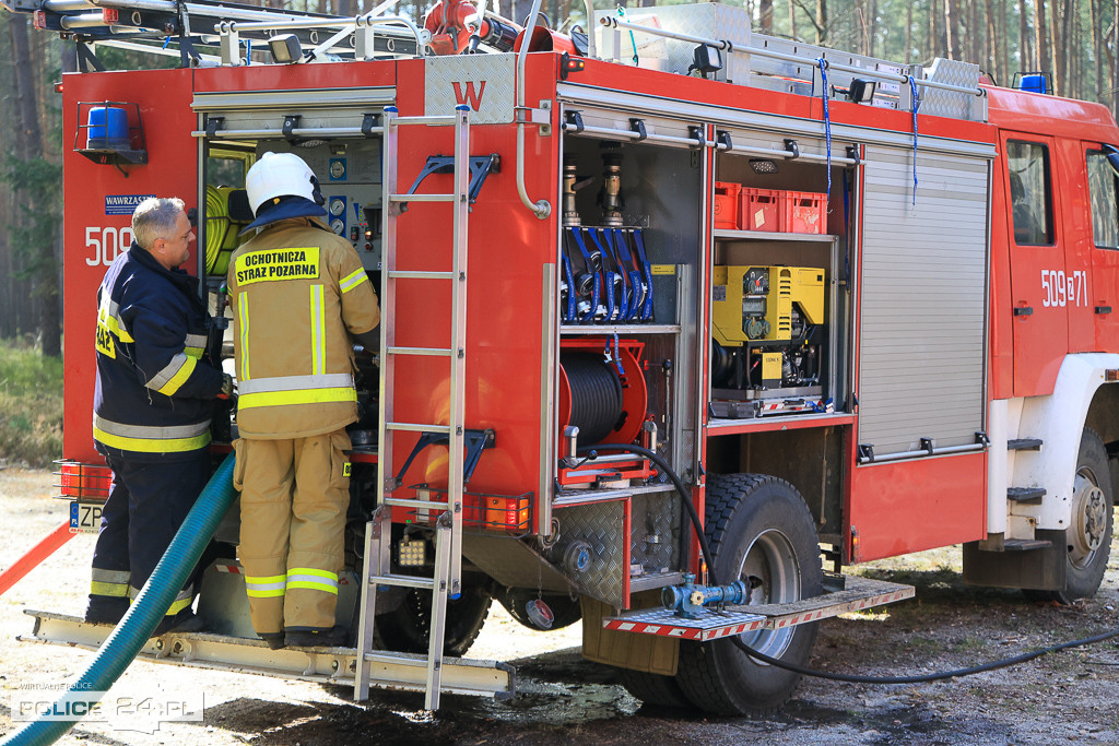 Wielkoobszarowy pożar Puszczy Wkrzańskiej