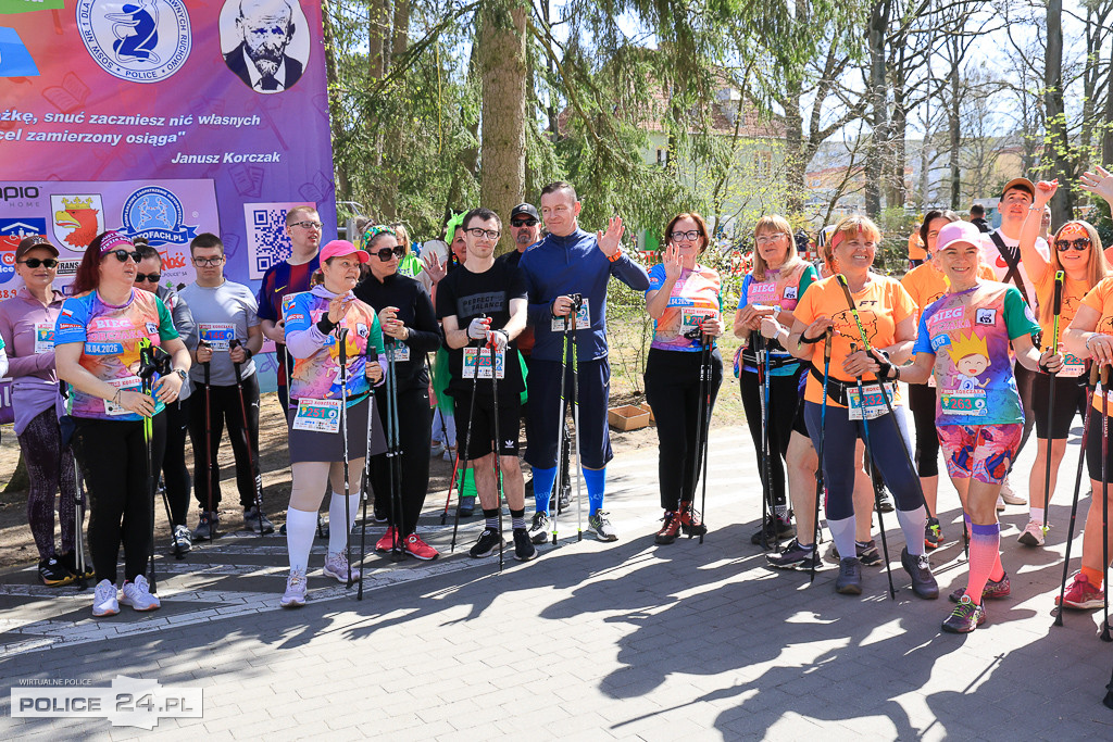 Bieg Korczaka w Policach - Marsz Nordic Walking