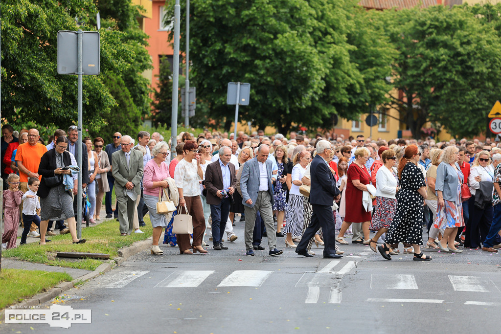 Procesja Bożego Ciała w parafii pw. św. Kazimierza w Policach