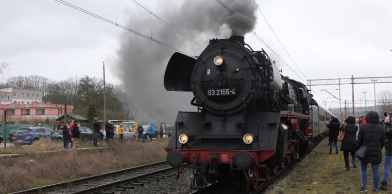 Zabytkowy pociąg w Policach [foto/wideo]