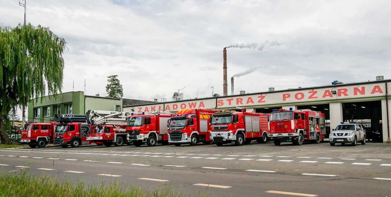Strażnica Zakładowej Straży Pożarnej przy ul. Kuźnickiej – fotografia z roku 2018.