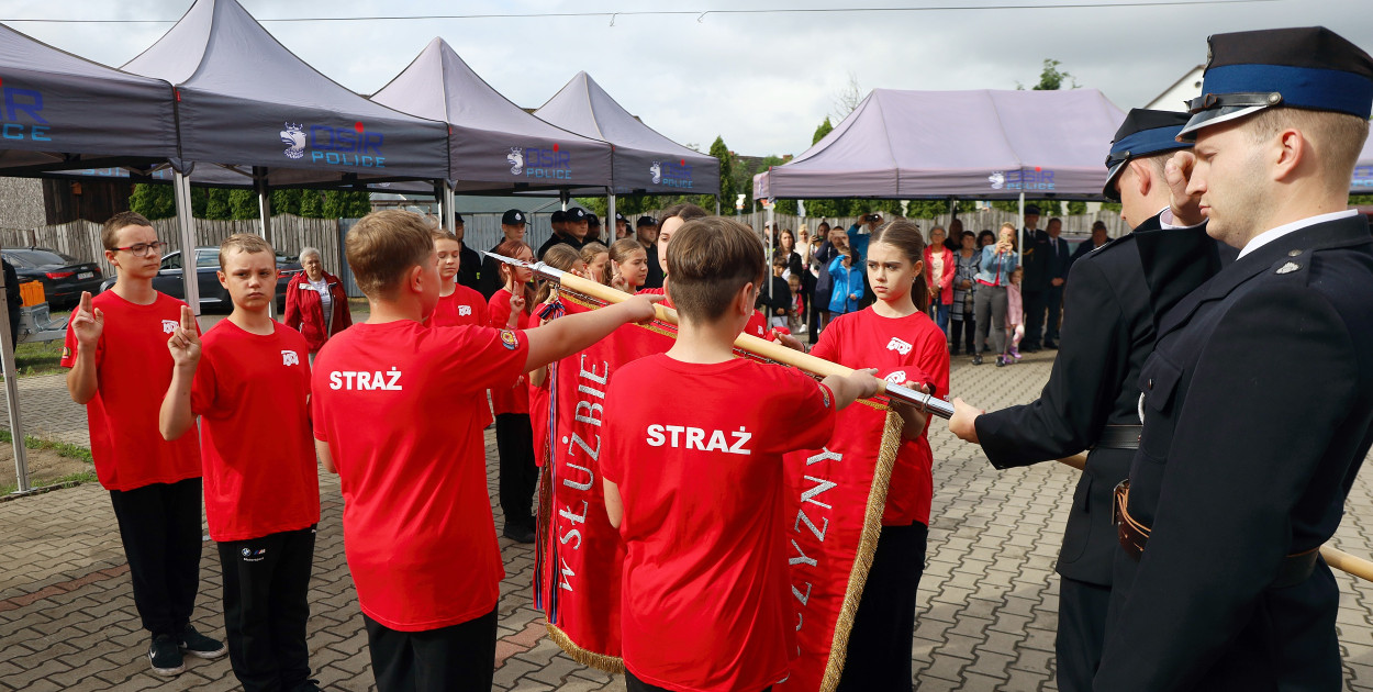 Ślubowanie Młodzieżowej Drużyny Pożarniczej w OSP Trzebież
