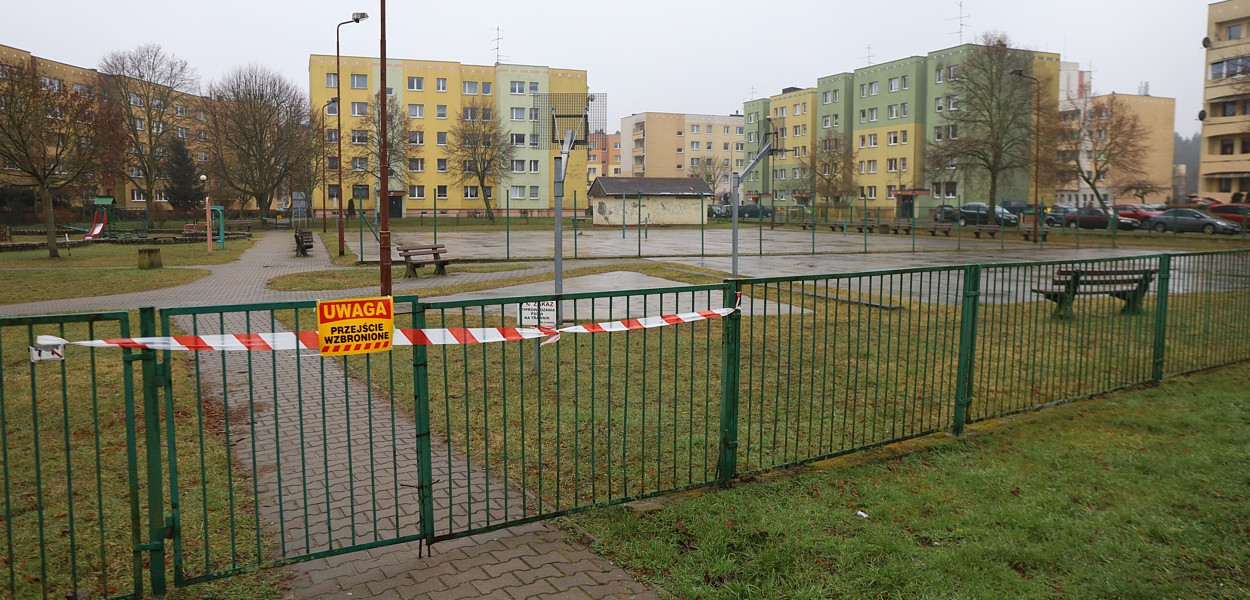 Na zdjęciu plac przy ul. Roweckiego w Policach