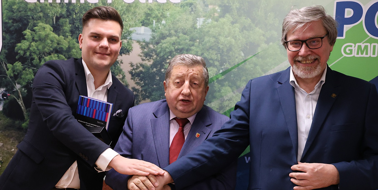 Od lewej: Damian Walczak, Władysław Diakun, Maciej Greinert.