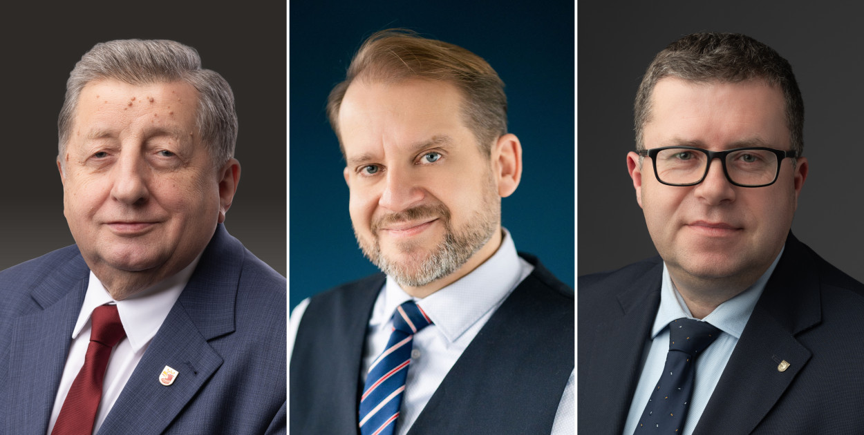 Od lewej: Władysław Diakun, Krystian Kowalewski, Grzegorz Ufniarz