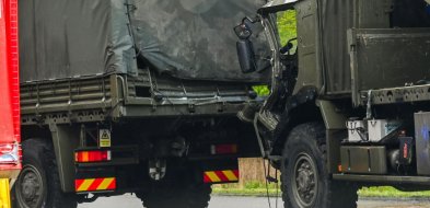 Szczecin: pięcioro poszkodowanych po zderzeniu brytyjskich pojazdów wojskowych-12770