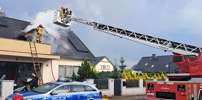 Pożar domu w Warzymicach - 13224