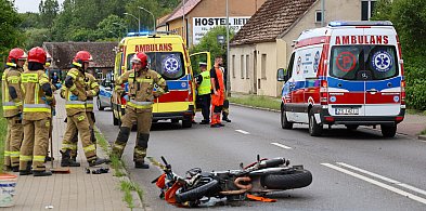 Wypadek motocyklisty w Policach – ulica Kościuszki zablokowana-18251