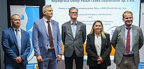 Lampy na ul. Rurowej, nowoczesne oświetlenie w Policach