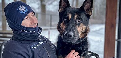 Policyjny pies Orys odnalazł osobę w kryzysie emocjonalnym-20568