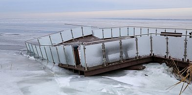 Lód zniszczył promenadę w Trzebieży [foto/wideo]-21082