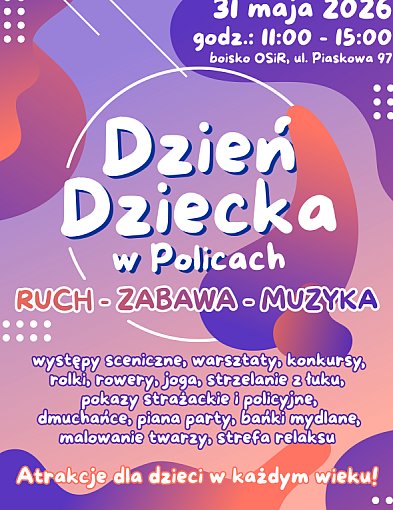 Dzień Dziecka w Policach 2026 [zapowiedź]