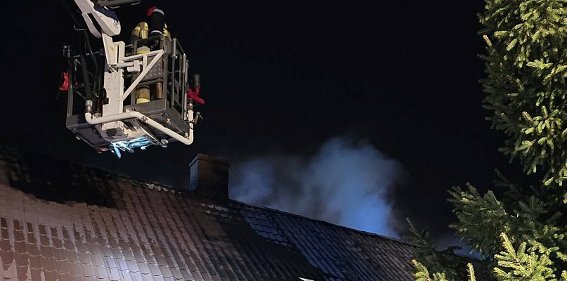 Pożar domu jednorodzinnego w Trzebieży - 20935