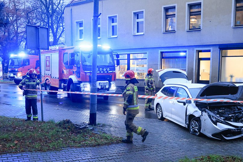 Wypadek na ul. Grunwaldzkiej w Policach